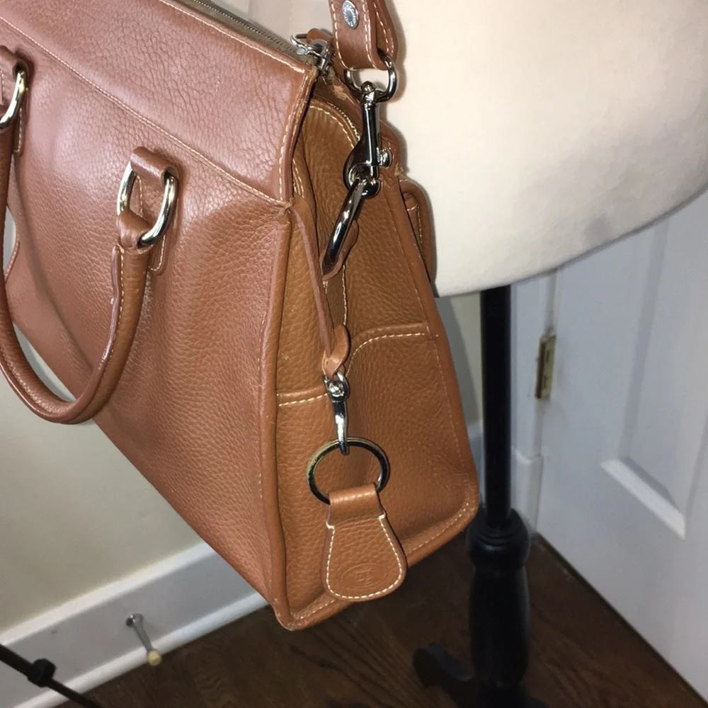 Vintage DOONEY BOURKE Brown Leather Messenger Laptop Shoulder Bag Briefcase
